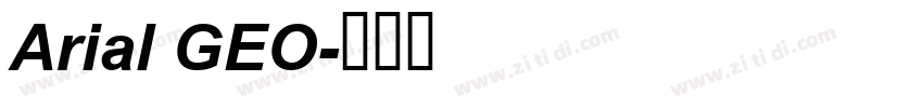 Arial GEO字体转换